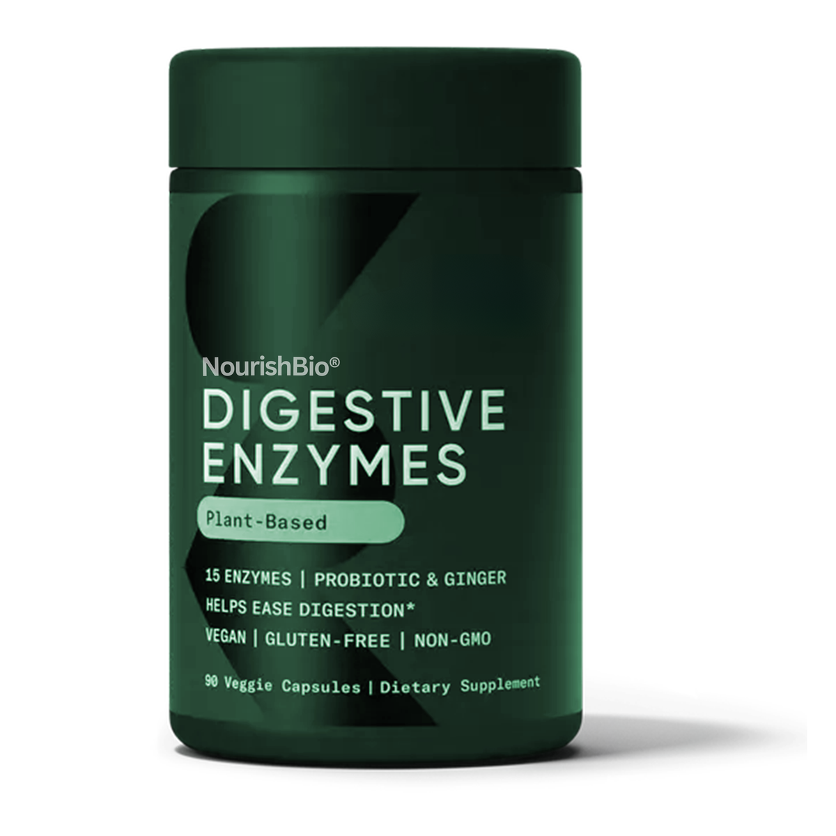 NourishBio® Digestive Enzymes with Probiotics & Ginger
